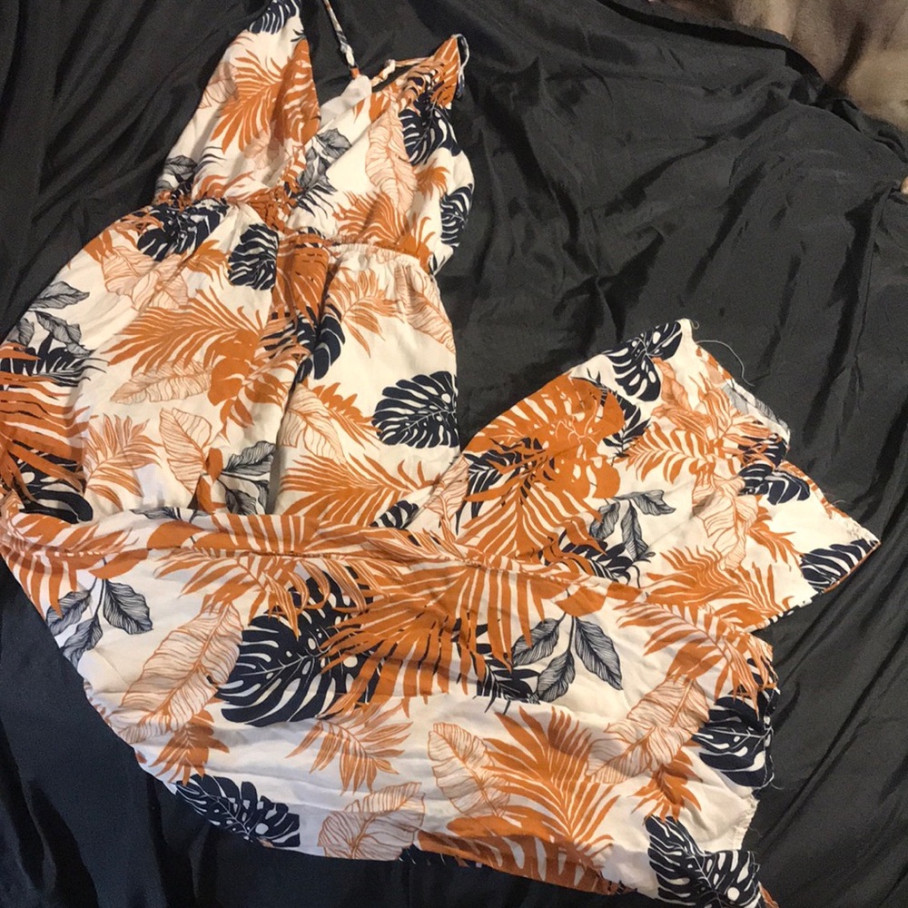 Forever 21 Low-cut Spaghetti Strap Jumpsuit